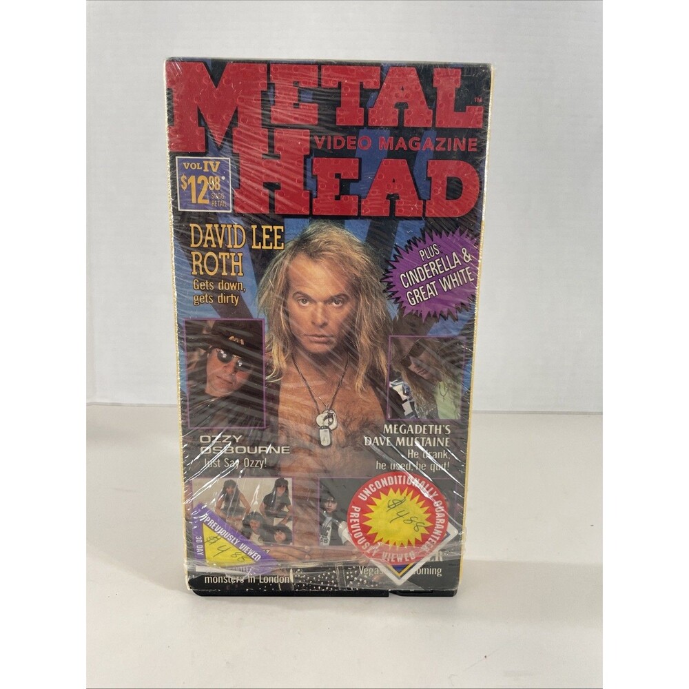 Vintage Metalhead Video Magazine Volume 4 (VHS, 1991) Tested